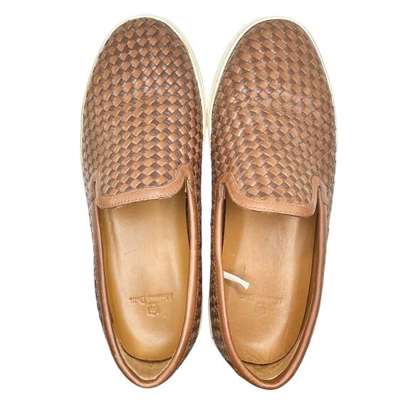Massimo Dutti | Men | Woven Brown Leather Extralight Loafers | EU 41 US 8 - Picture 5 of 12